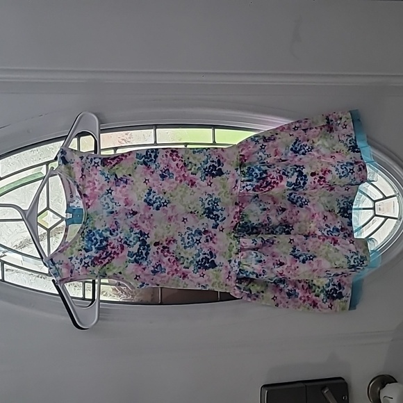 American Girl Colorful Dress With Sheer Trim Size 8 Girls - Picture 2 of 8